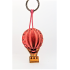 Hot Air Balloon Leather Key Ring