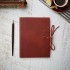 Brown Soft Leather Journal with Tie [Lined & Various Sizes]