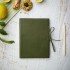 Green Soft Leather Journal with Tie [Lined & Various Sizes]