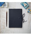 Blue Soft Leather Journal with Tie [Lined & Various Sizes]