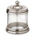 Italian Pewter & Glass Canister