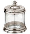 Italian Pewter & Glass Canister