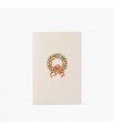 Hand Embossed Christmas Wreath Card