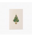 Hand Embossed Christmas Tree Card