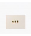 Hand Embossed Christmas Trees Card