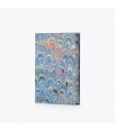 Marbled Edges Journal - Light Blue Peacock [Unlined &Various Sizes]