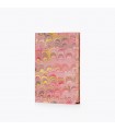 Marbled Edges Journal -Pink Peacock [Unlined &Various Sizes]