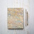 Beige Peacock Marble Journal [Unlined & Various Sizes]