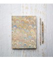 Beige Peacock Marble Journal [Unlined & Various Sizes]