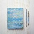 Light Blue Peacock Marble Journal [Unlined & Various Sizes]