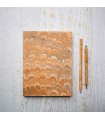 Orange Peacock Marble Journal [Unlined & Various Sizes]