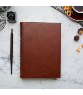 Traditional Brown Leather Journal [Unlined & Various sizes]