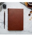 Traditional Brown Leather Journal [Unlined & Various sizes]