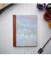 Mauve Marble Journal with Leather Spine [Unlined & Various Sizes]